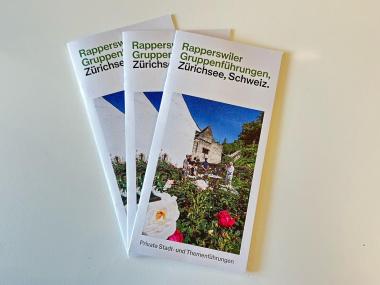 Ansicht der Broschüre Stadtführungen Rapperswil-Jona